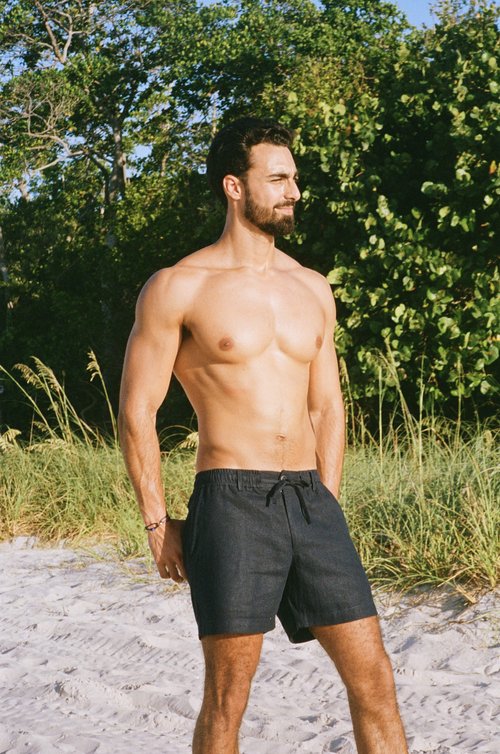 Maui Linen Shorts - Midnight | Lightweight Summer Style | Senja